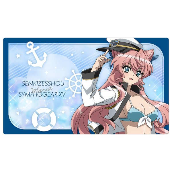 画像1: 【プレイマット】ラバーマット 戦姫絶唱シンフォギアＸＶ マリア／マリンセーラー水着 [4月中旬] (1)