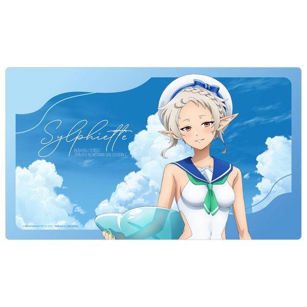画像1: 【プレイマット】ラバーマット 無職転生II 〜異世界行ったら本気だす〜 シルフィエット マリンセーラー水着 [4月下旬] (1)