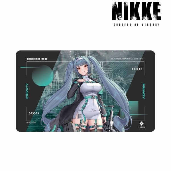 画像1: 【予約】マルチデスクマット 勝利の女神：NIKKE LOVECACAOさんイラスト プリバティ タクティカルファッションver. [6月中旬] (1)