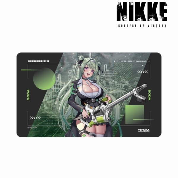 画像1: 【予約】マルチデスクマット 勝利の女神：NIKKE LOVECACAOさんイラスト ソーダ タクティカルファッションver. [6月中旬] (1)