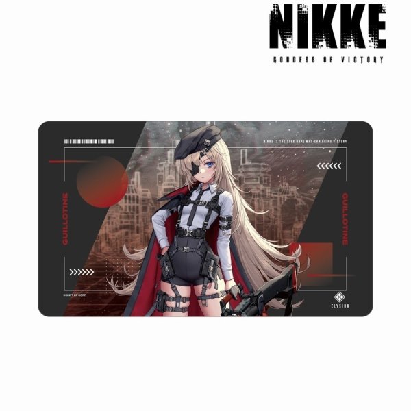 画像1: 【予約】マルチデスクマット 勝利の女神：NIKKE LOVECACAOさんイラスト ギロチン タクティカルファッションver. [6月中旬] (1)