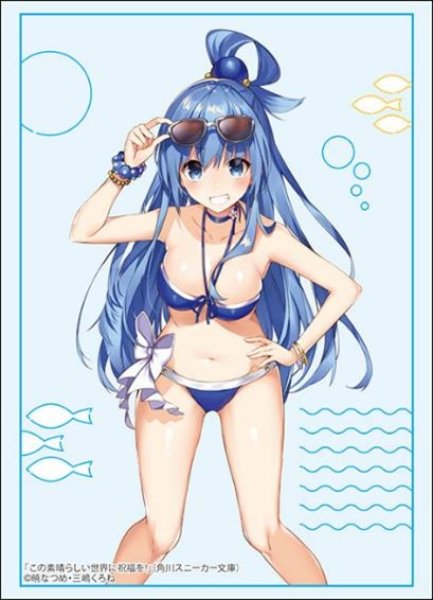 画像1: 【予約】ブシロードスリーブHG4789 角川スニーカー文庫 この素晴らしい世界に祝福を！『アクア』水着ver. [6/13] (1)