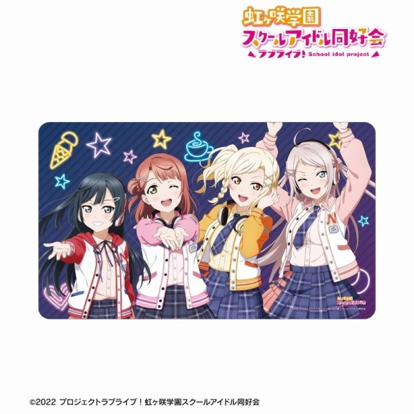 画像1: 【プレイマット】アルマビアンカ マルチデスクマット ラブライブ！虹ヶ咲学園スクールアイドル同好会 描き下ろし 2年生 ミラクル STAY TUNE！ [7月下旬] (1)