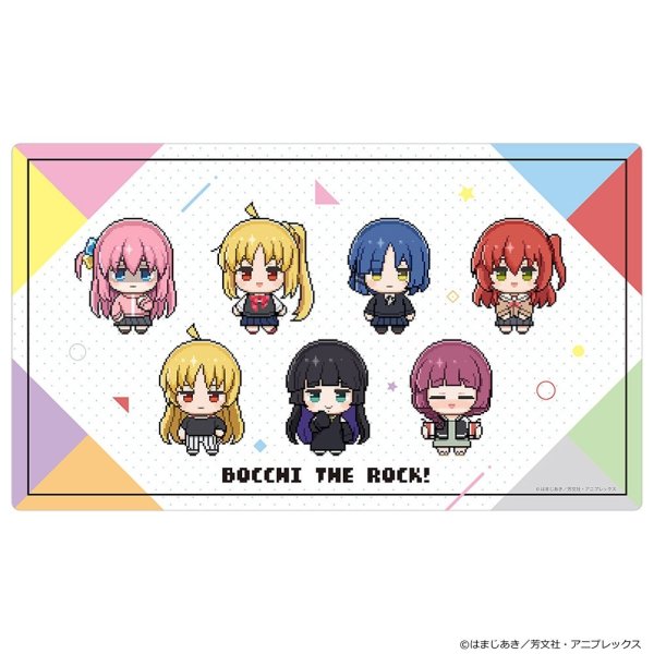 画像1: ※5月31日まで受付※【予約】カーテン魂 ラバーマット ぼっち・ざ・ろっく！ ドット絵 [7月下旬] (1)