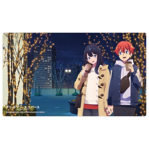 画像1: ※5月24日まで受付※【予約】ラバーマット グリッドマン ユニバース 響裕太＆宝多六花 冬デート [7月下旬] (1)