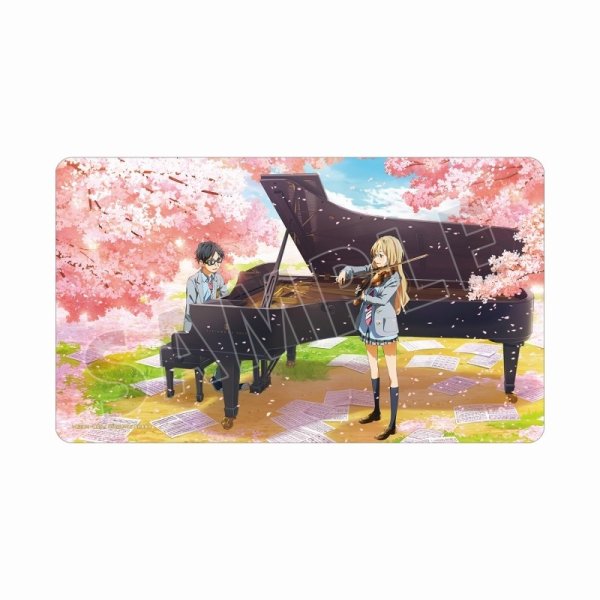 画像1: ※5月10日まで受付※【予約】マルチデスクマット TVアニメ「四月は君の嘘」 有馬公生&宮園かをり [8月上旬] (1)