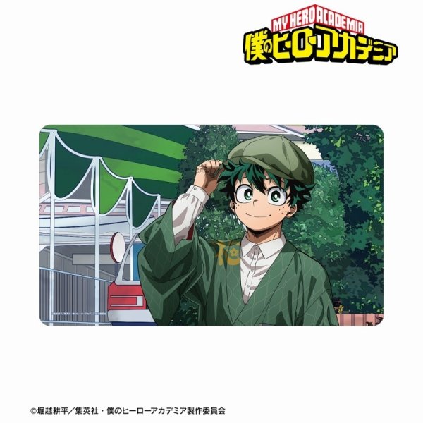 画像1: ※5月10日まで受付※【予約】マルチデスクマット TVアニメ『僕のヒーローアカデミア』 描き下ろし 緑谷出久 花やしきver. [8月下旬] (1)