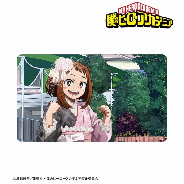 画像1: ※5月10日まで受付※【予約】マルチデスクマット TVアニメ『僕のヒーローアカデミア』 描き下ろし 麗日お茶子 花やしきver. [8月下旬] (1)
