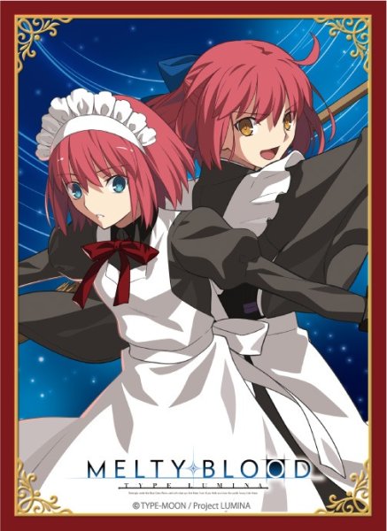 画像1: 【スリーブ】ブロッコリーキャラクタースリーブ MELTY BLOOD:TYPE LUMINA 「翡翠&琥珀」 [9/27] (1)