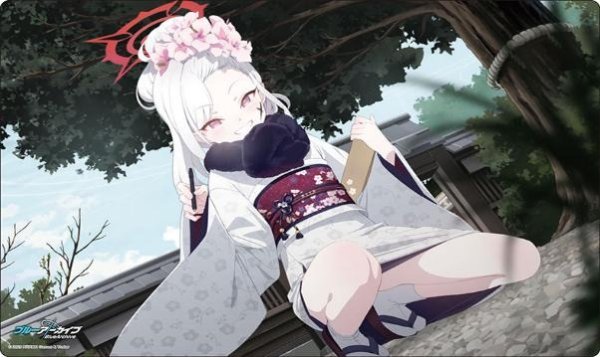 画像1: 【プレイマット】ブシロードラバーマットV2・1808 ブルーアーカイブ『ムツキ(新年) 』メモリアルロビーイラストver. [10/31] (1)