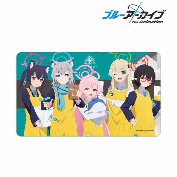 画像1: 【プレイマット】マルチデスクマット ブルーアーカイブ The Animation 描き下ろし 集合 ショップ店員ver. [3月中旬] (1)