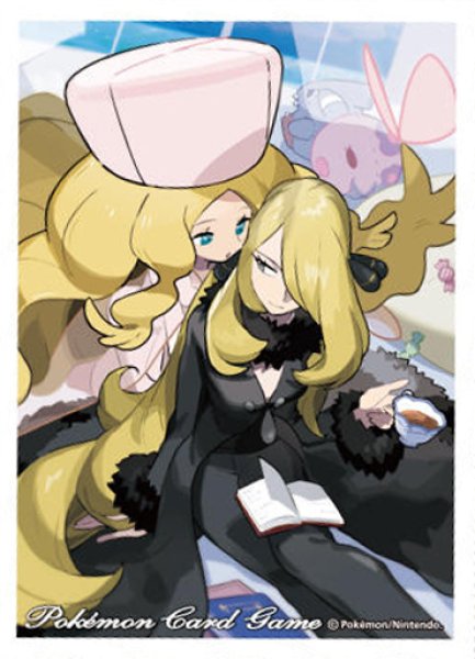 画像1: 【ポケカサプライ】[スリーブ]ポケモンカードゲーム デッキシールド『シロナ＆カトレア』【64枚入り】 (1)