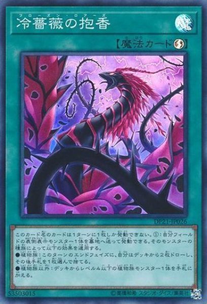 画像1: 【遊戯】冷薔薇の抱香【スーパー/魔法】DP21-JP026 (1)