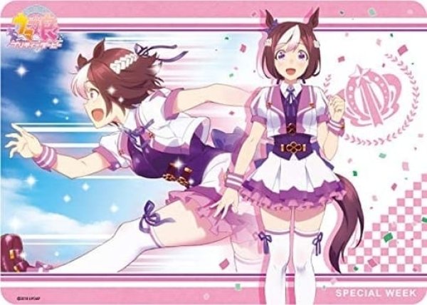 画像1: 【プレイマット】キャラクター万能ラバーマット TVアニメ ウマ娘 プリティーダービー『スペシャルウィーク』 (1)