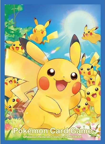 画像1: 【ポケカサプライ】[スリーブ]デッキシールド 『ピカチュウ大集合』【64枚入り】 (1)