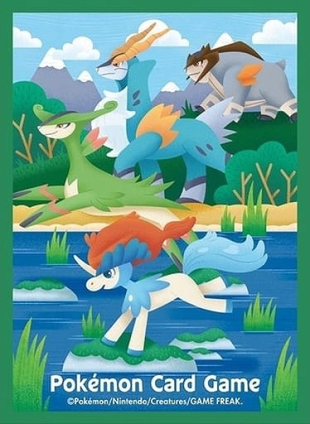画像1: 【ポケカサプライ】[スリーブ]ポケモンカードゲーム デッキシールド 『ケルディオ』【64枚入り】 (1)