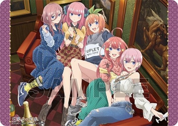 画像1: 【プレイマット】キャラクター万能ラバーマット 五等分の花嫁 『くつろぎタイム』 (1)