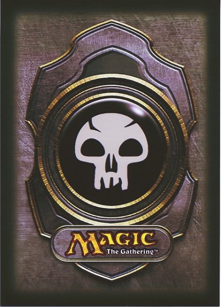 画像1: 《外装無し・内装未開封》【スリーブ】Ultra PRO Official Magic： The Gathering Deck Protectors Mana-3 『Black』【40枚入り】 (1)