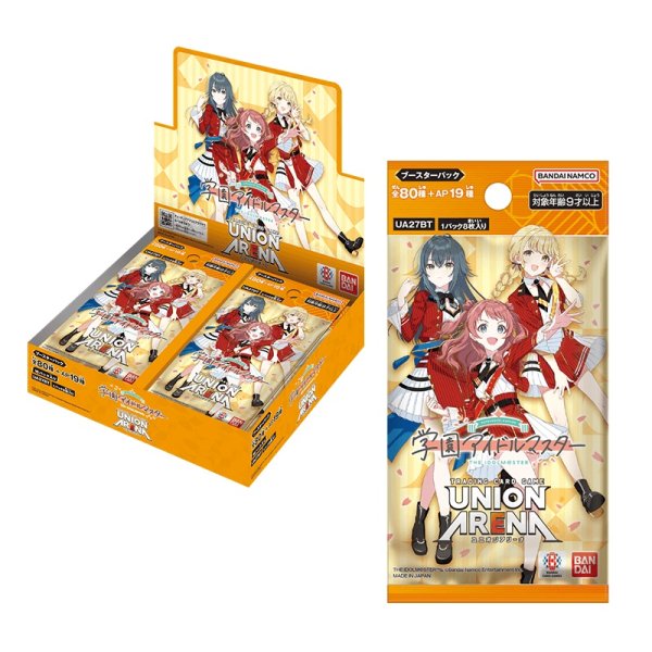 画像1: [新品ボックス]UNION ARENA ブースターパック 学園アイドルマスター【UA27BT】(1BOX=16パック) [第二版/特典なし] (1)