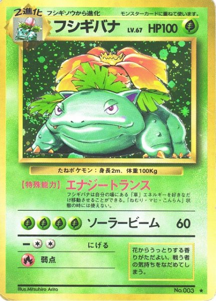 画像1: 【ポケカ】※プレイ用特価品※フシギバナ　LV.67【★】No.003（旧裏） (1)