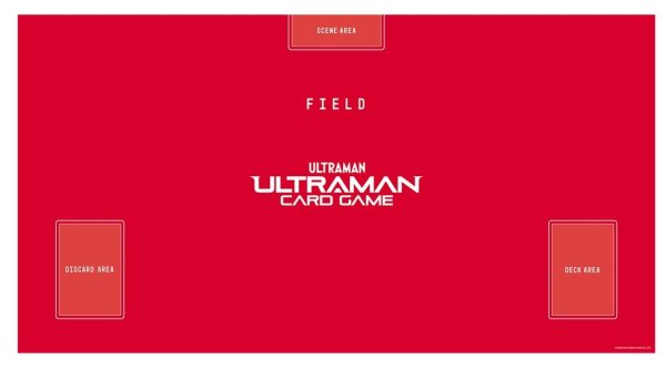 画像1: 【プレイマット】ウルトラマン カードゲーム オフィシャルプレイマット(red) (1)