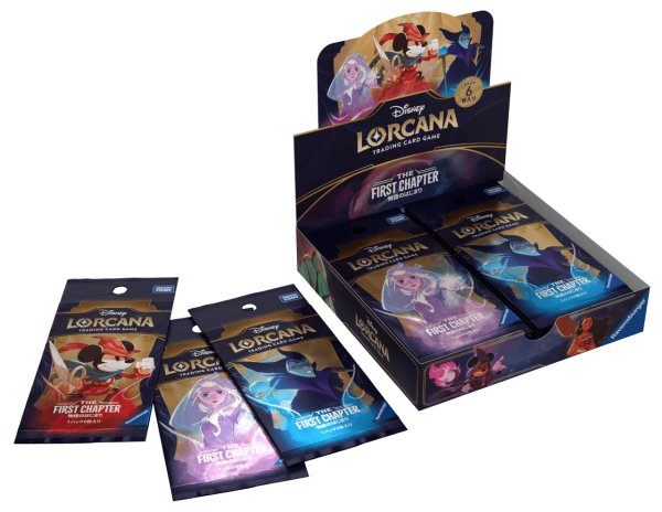 画像1: 【再販予約】[新品ボックス]ディズニー・ロルカナ・TCG 日本語版 ブースターパック THE FIRST CHAPTER 物語のはじまり(1BOX=16パック) [5月下旬] (1)