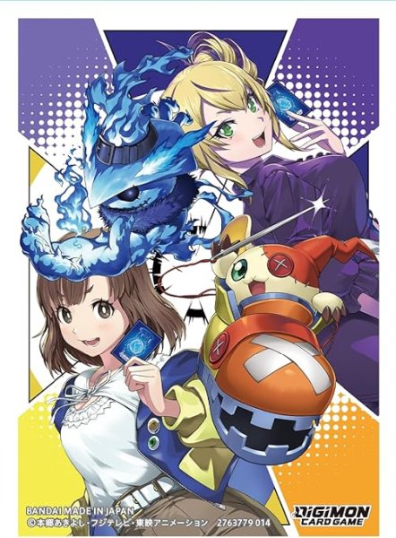 画像1: 【スリーブ】デジモンカードゲーム オフィシャルカードスリーブ2025 Ver.1.0『城之崎有紗＆ヴァイオレット』【60枚入り】 (1)