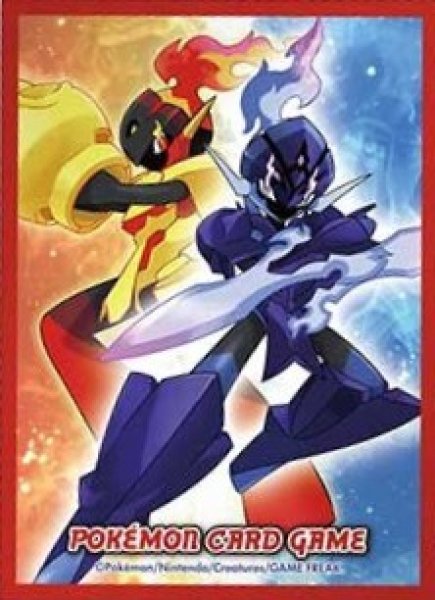 画像1: 【ポケカサプライ】[スリーブ]デッキシールドプレミアム・マット『グレンアルマ＆ソウブレイズ』【64枚入り】 (1)