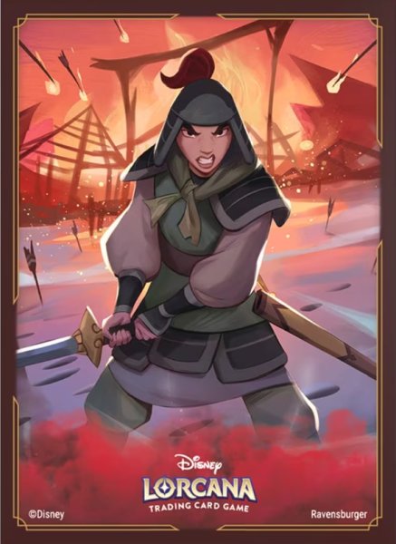 画像1: 【スリーブ】ディズニー・ロルカナ・TCG 日本語版 公式カードスリーブ「ムーラン 訓練中の兵士」 (1)