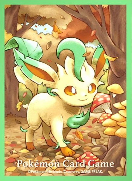画像1: 【ポケカサプライ】[スリーブ]デッキシールド『リーフィア』【64枚入り】 (1)