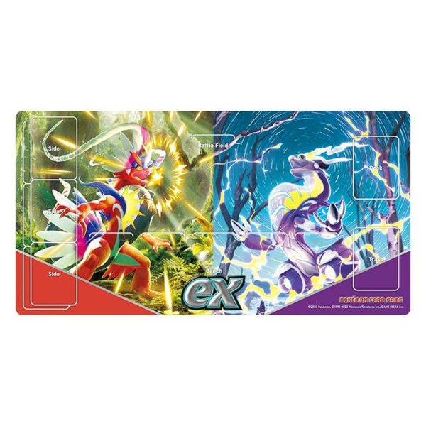 画像1: 【ポケカサプライ】[プレイマット]ラバープレイマット『コライドン・ミライドン』 (1)