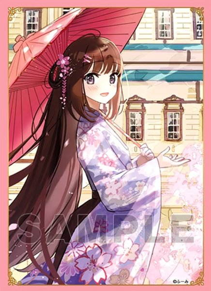 画像1: 【スリーブ】ふーみ『桜舞う小径へご案内』 キャラクタースリーブEX 「ブロッコリートレカアイテムくじEX 『神絵祭』第2弾」 E-1賞【60枚入り】 (1)