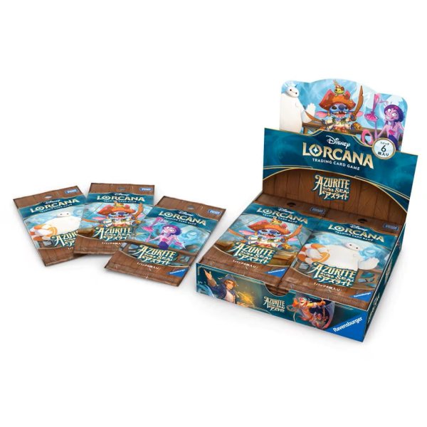 画像1: [新品ボックス]ディズニー・ロルカナ・TCG 日本語版 ブースターパック 大いなるアズライト(1BOX=16パック) [10/31] (1)