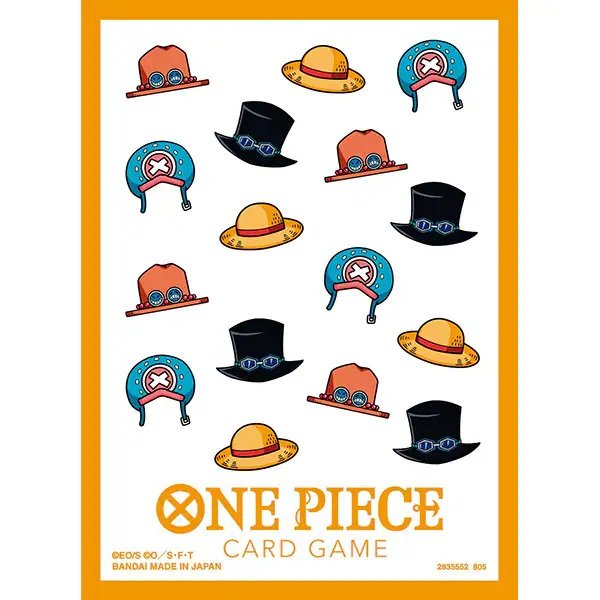 画像1: 【スリーブ】ONE PIECEカードゲーム オフィシャルカードスリーブ13 C：帽子総柄 [11/22] (1)