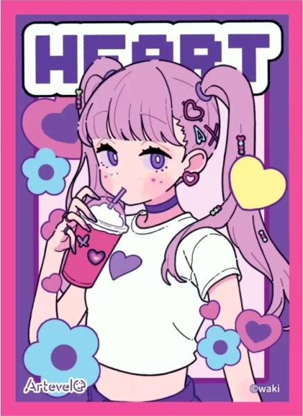 画像1: 【スリーブ】Arteveloカードスリーブ わき 「Heart」 [art-003]【65枚入り】 (1)