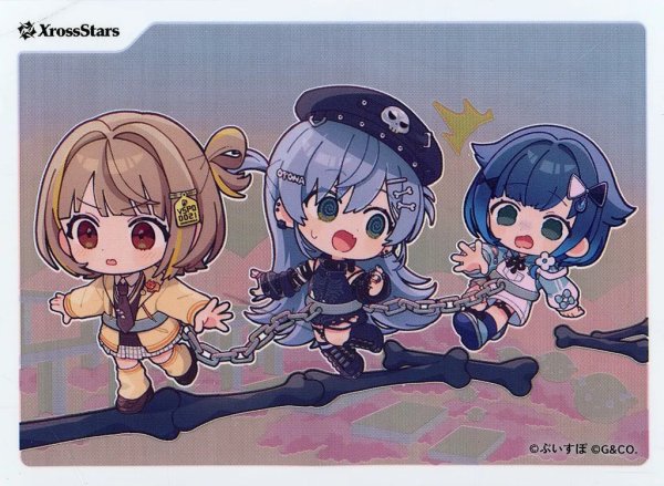 画像1: 《開封済/未使用/外装なし》[スリーブ]千燈ゆうひ＆夜乃くろむ＆紡木こかげ オフィシャルスリーブ「Xross Stars ブースターパック第4弾『Grand Resonance』」 BOX購入特典【66枚入り】 (1)