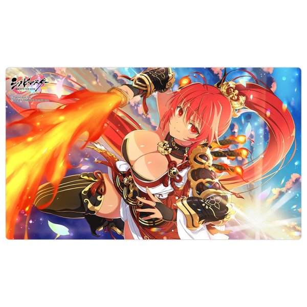 画像1: 【プレイマット】ラバーマット シノビマスター 閃乱カグラ NEW LINK 焔／紅勾の焔 [26年2月上旬] (1)