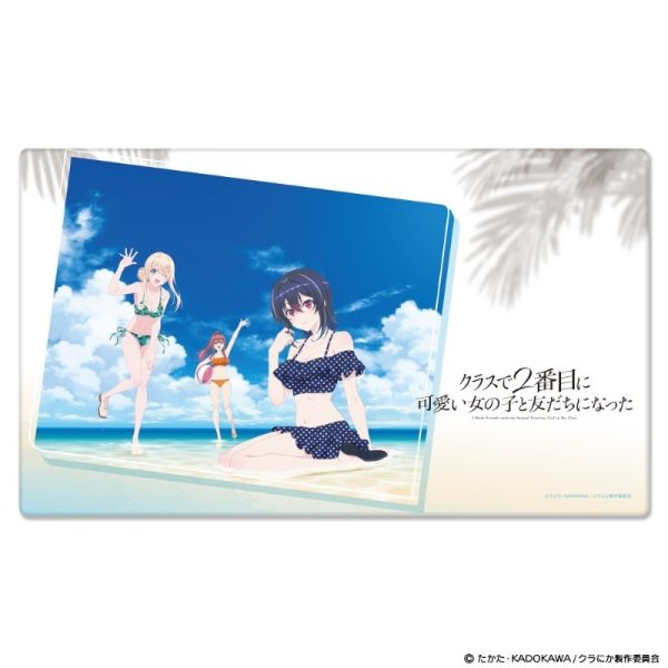 画像1: ※5月23日まで受付※【予約】マルチラバーマット TVアニメ『クラスで2番目に可愛い女の子と友だちになった』 水着 [26年7月中旬] (1)