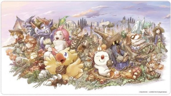 画像1: 【予約】プレイマット ファイナルファンタジーシリーズ チョコボのなかまたち [26年9月] (1)