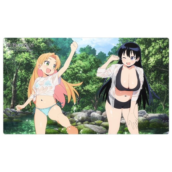 画像1: ※8月15日まで受付※【予約】ラバーマット 瑠璃の宝石 描き下ろし 水遊び [26年10月下旬] (1)