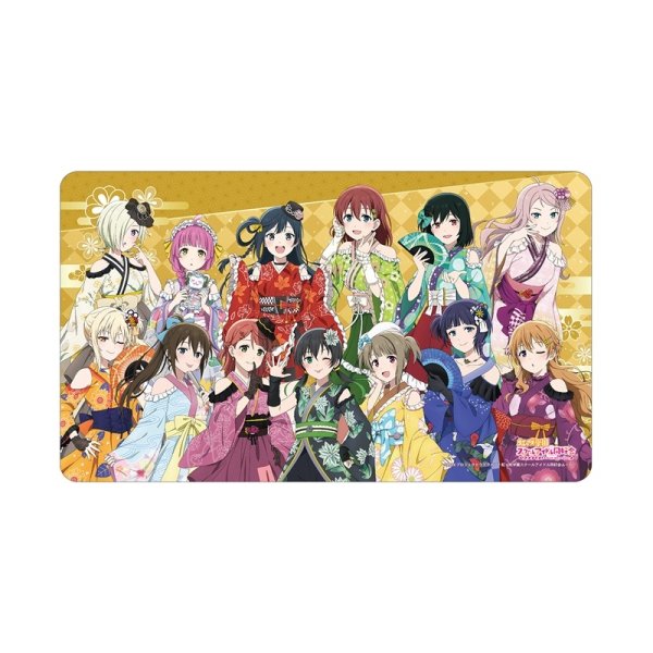 画像1: 【予約】マルチデスクマット ラブライブ！虹ヶ咲学園スクールアイドル同好会 描き下ろし 集合 着物ドレスver. [26年10月中旬] (1)