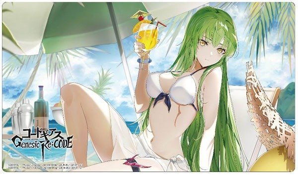 画像1: 【予約】コードギアス Genesic Re;CODE ラバーデスクマットコレクション 水着 C.C. [2610/30] (1)