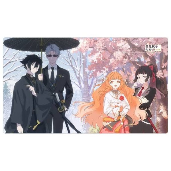 画像1: ※9月19日まで受付※【予約】ラバーマット テレビアニメ『春夏秋冬代行者 春の舞』 描き下ろし 春＆冬 [26年12月上旬] (1)