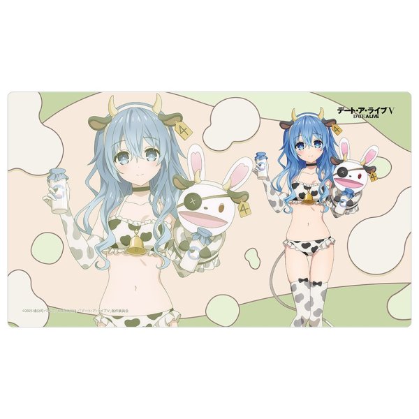 画像1: ※10月10日まで受付※【予約】ラバーマット [デート・ア・ライブV] 描き下ろし 四糸乃／牛柄水着 [26年12月中旬] (1)