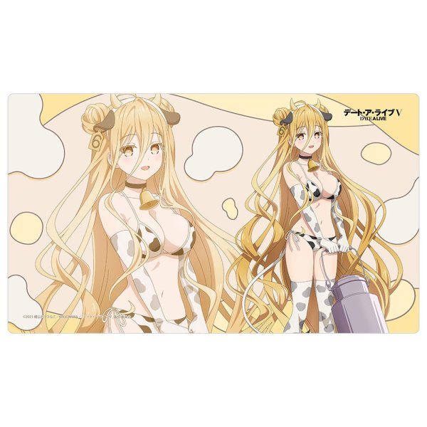 画像1: ※10月10日まで受付※【予約】ラバーマット [デート・ア・ライブV] 描き下ろし 星宮六喰／牛柄水着 [26年12月中旬] (1)