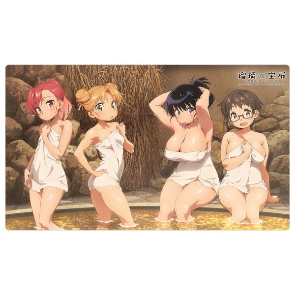 画像1: ※10月10日まで受付※【予約】ラバーマット [瑠璃の宝石] 描き下ろし 温泉 [26年12月中旬] (1)