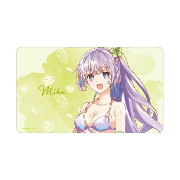 画像1: ※9月26日まで受付※【予約】マルチデスクマットアニメ「デート・ア・ライブV」 描き下ろし 誘宵美九 デート・ア・バカンスver. Ani-Art aqua label [26年12月中旬] (1)