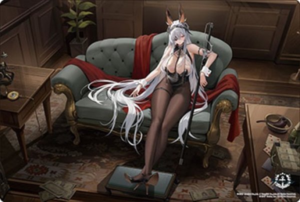 画像1: 【予約】ブシロードラバーマットV2・2186 アズールレーン『フリッツ・ルメイ』Schwarzes Kaninchen ver. [2612/04] (1)