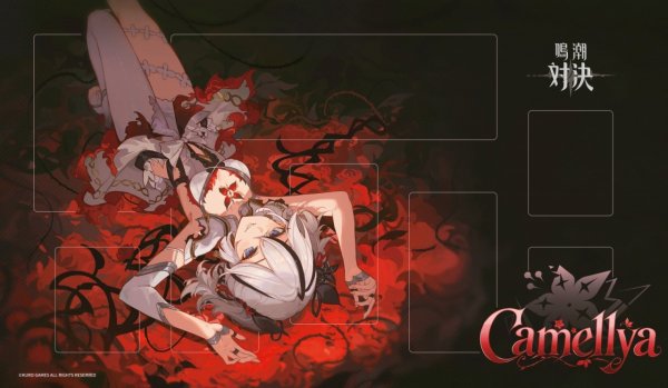 画像1: 【予約】『鳴潮：対決』公式プレイマット 第一弾 BP01 ツバキ Ver. [26年12月上旬] (1)