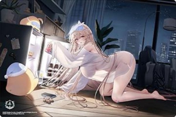 画像1: 【予約】ブシロードラバーマットV2・2195 アズールレーン『アンカレッジ』おいしいイブニング・ミルクver. [2612/18] (1)